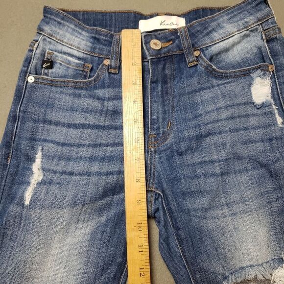 KAN CAN Jeans Sharon-Becky Mid-Rise Distressed Ripped Skinny Jeans - Size 25 - Picture 3 of 16